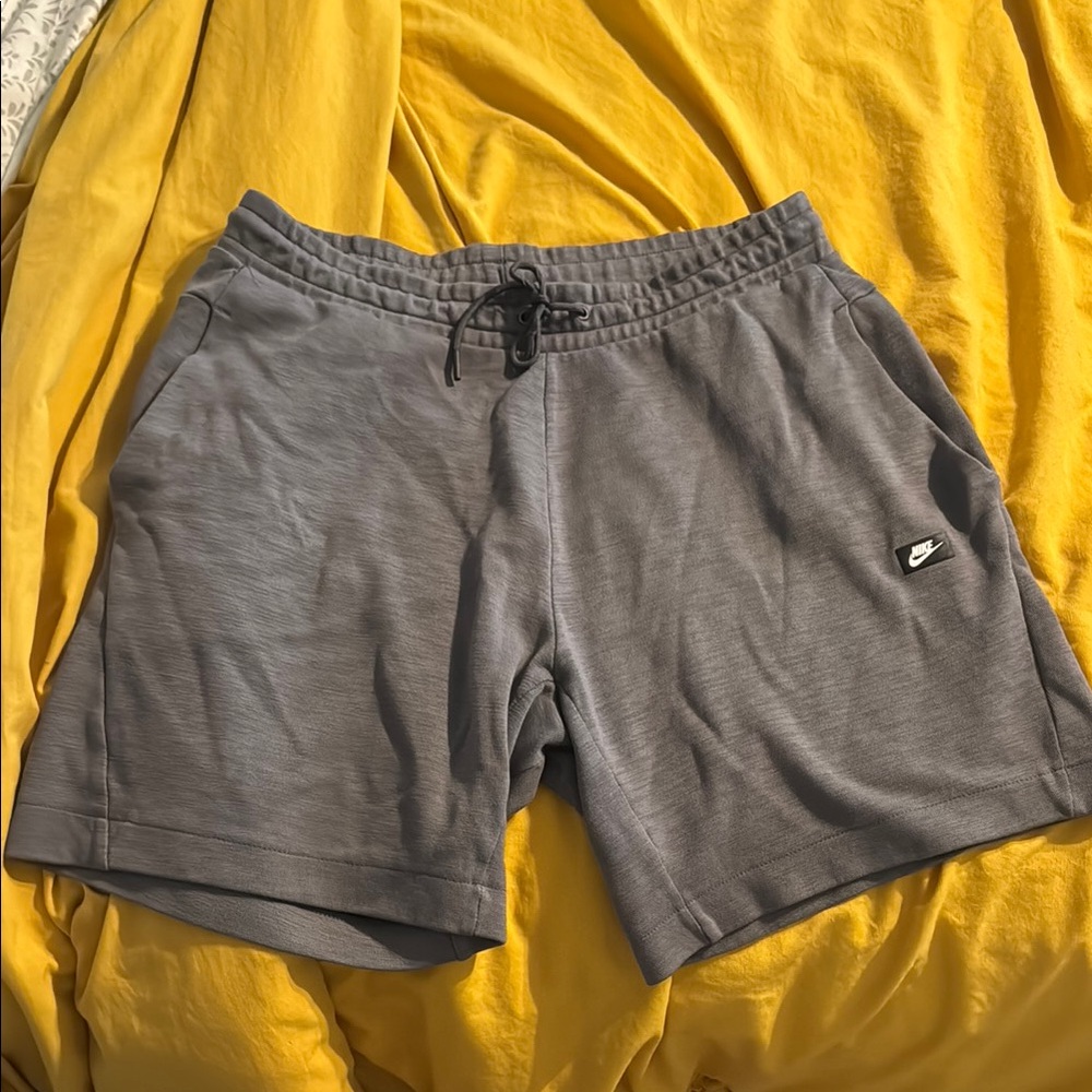 Nike Gray Athletic Shorts with Elastic Waistband
